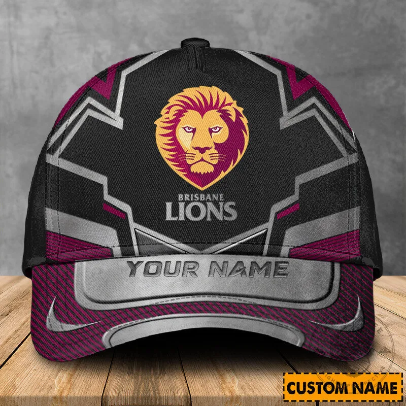 Brisbane Lions Personalized Australian Rules Football Club Cap Hat