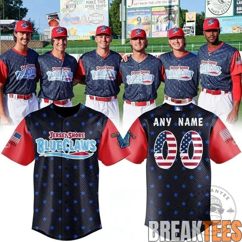 Jersey Shore BlueClaws Military Appreciation Night 2026 Custom Baseball Jersey