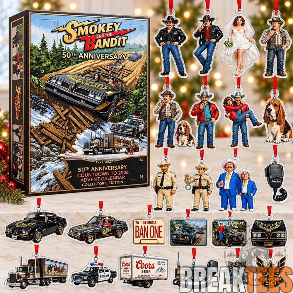 Smokey and the Bandit 50th Anniversary Christmas Advent Calendar Ornaments