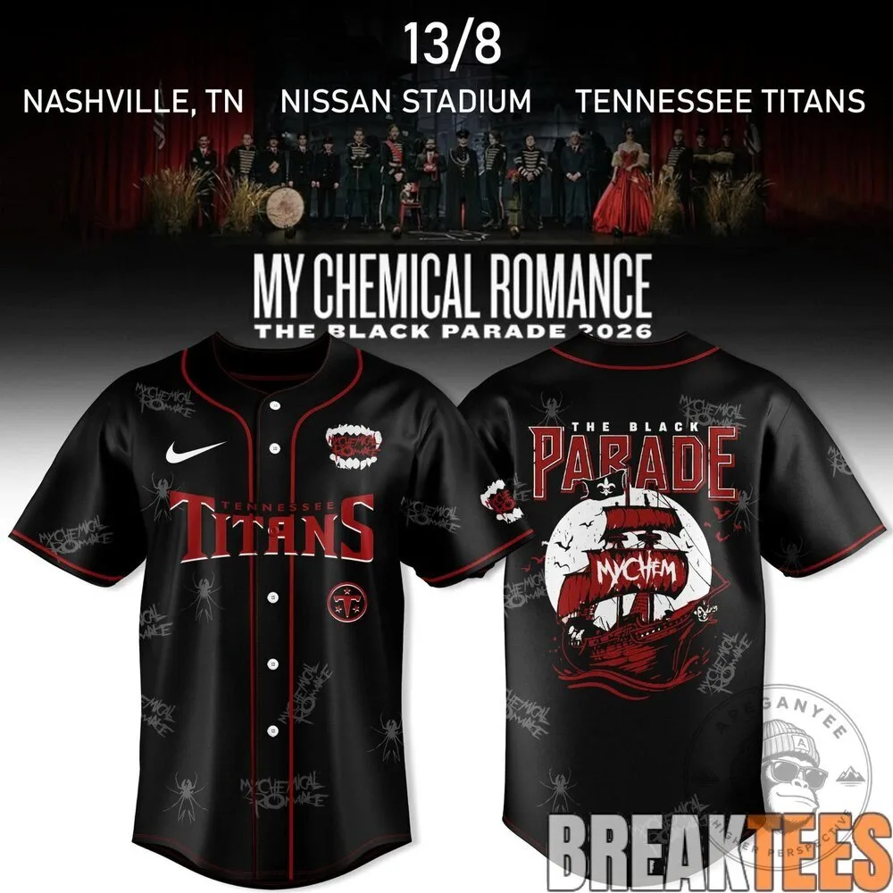 Tennessee Titans My Chemical Romance The Black Parade Baseball Jersey