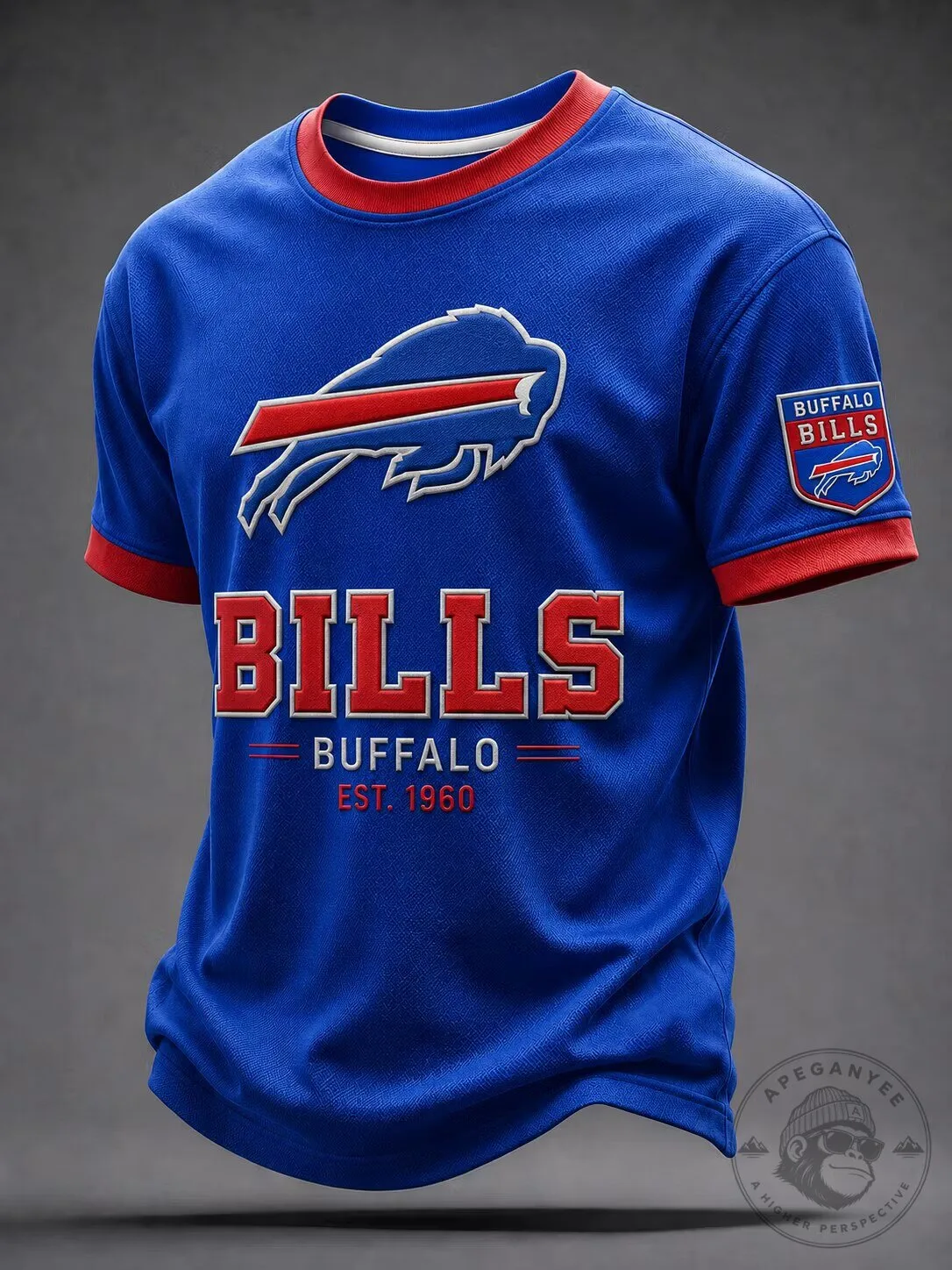 Buffalo Bills NFL Football Team Blue Fan Apparel T-Shirt