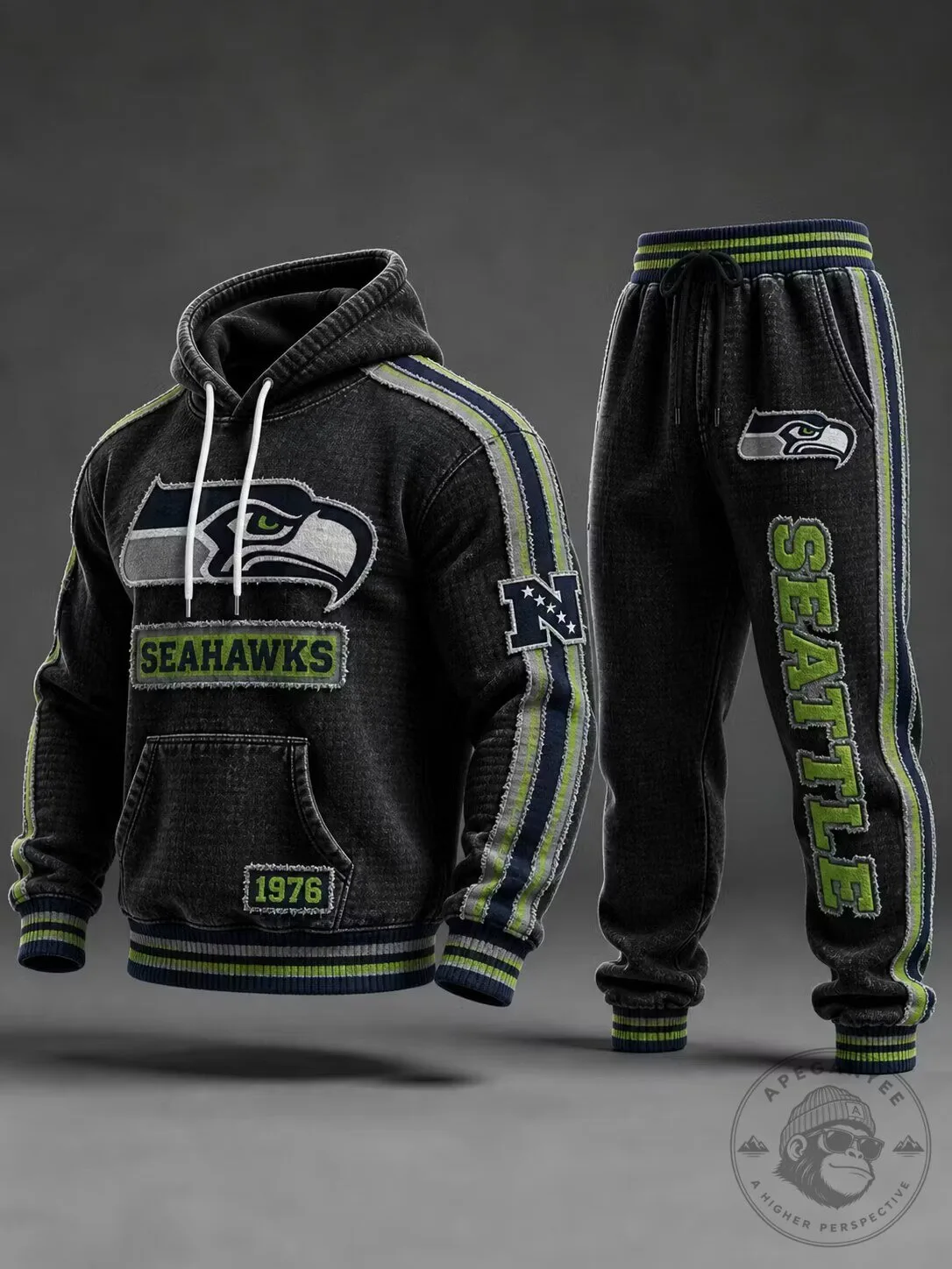 Seattle Seahawks Football Team Logo Hoodie and Sweatpants Set