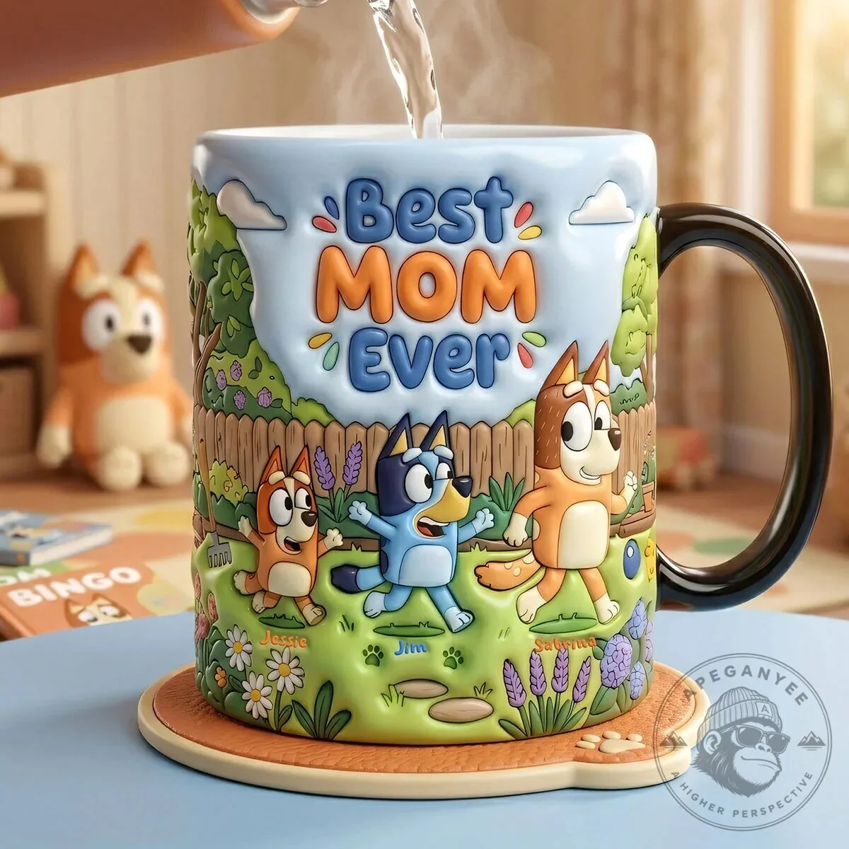 Bluey Best Mom Ever Coffee Mug, Personalized Mother's Day Gift for Her 9 Bluey Best Mom Ever Coffee Mug, Personalized Mother