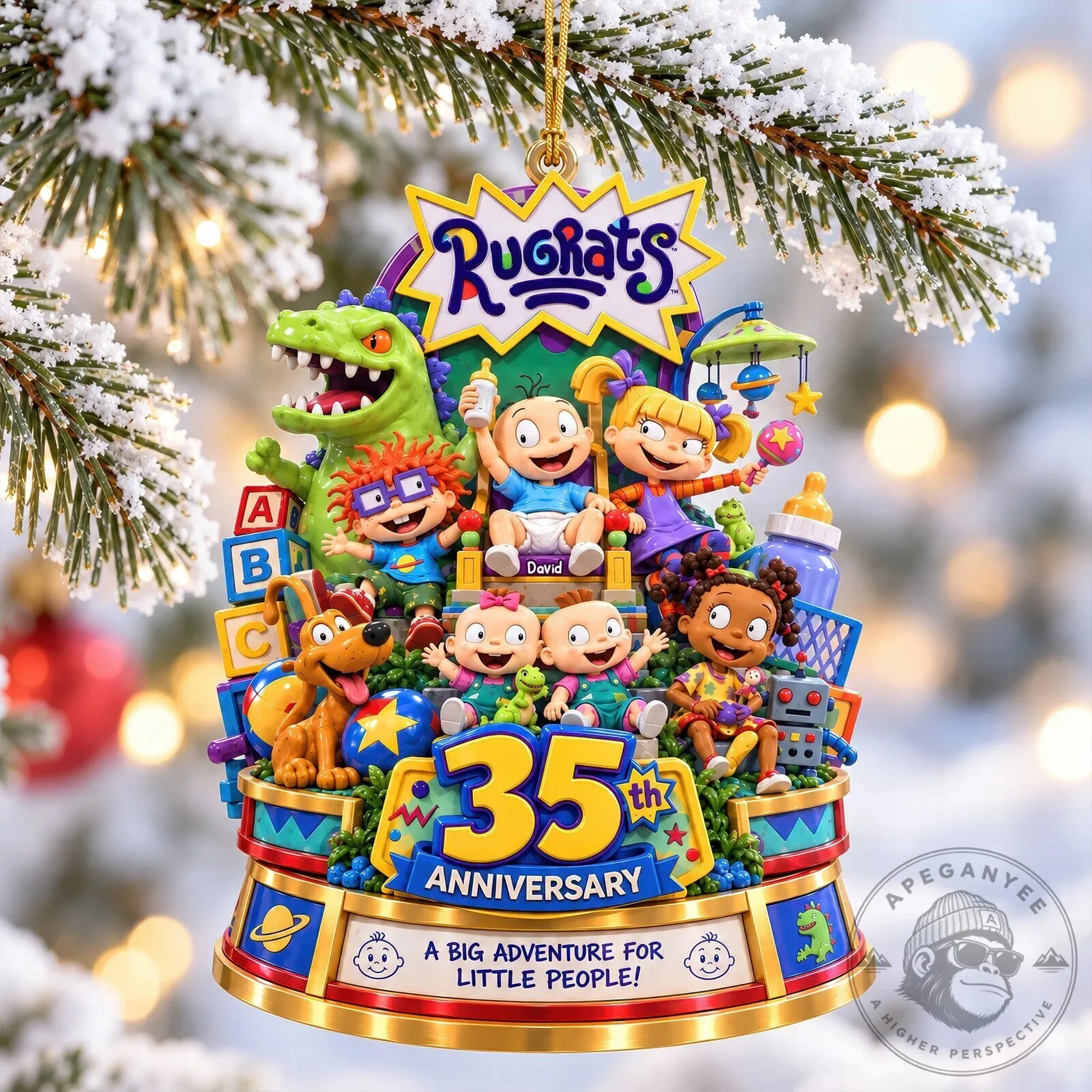 Rugrats 35th Anniversary A Big Adventure For Little People Christmas Ornament