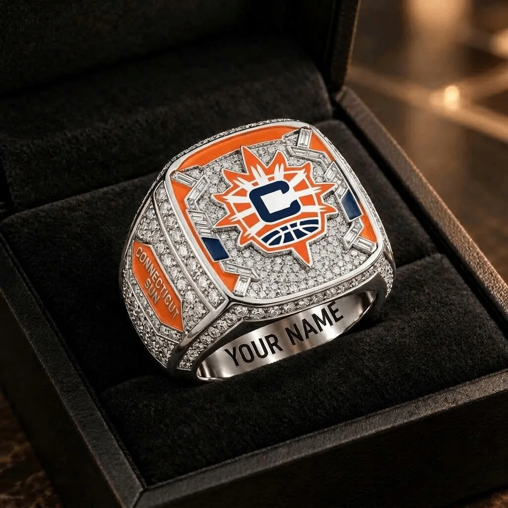 Connecticut Sun WNBA Championship Style Ring with Custom Engraving