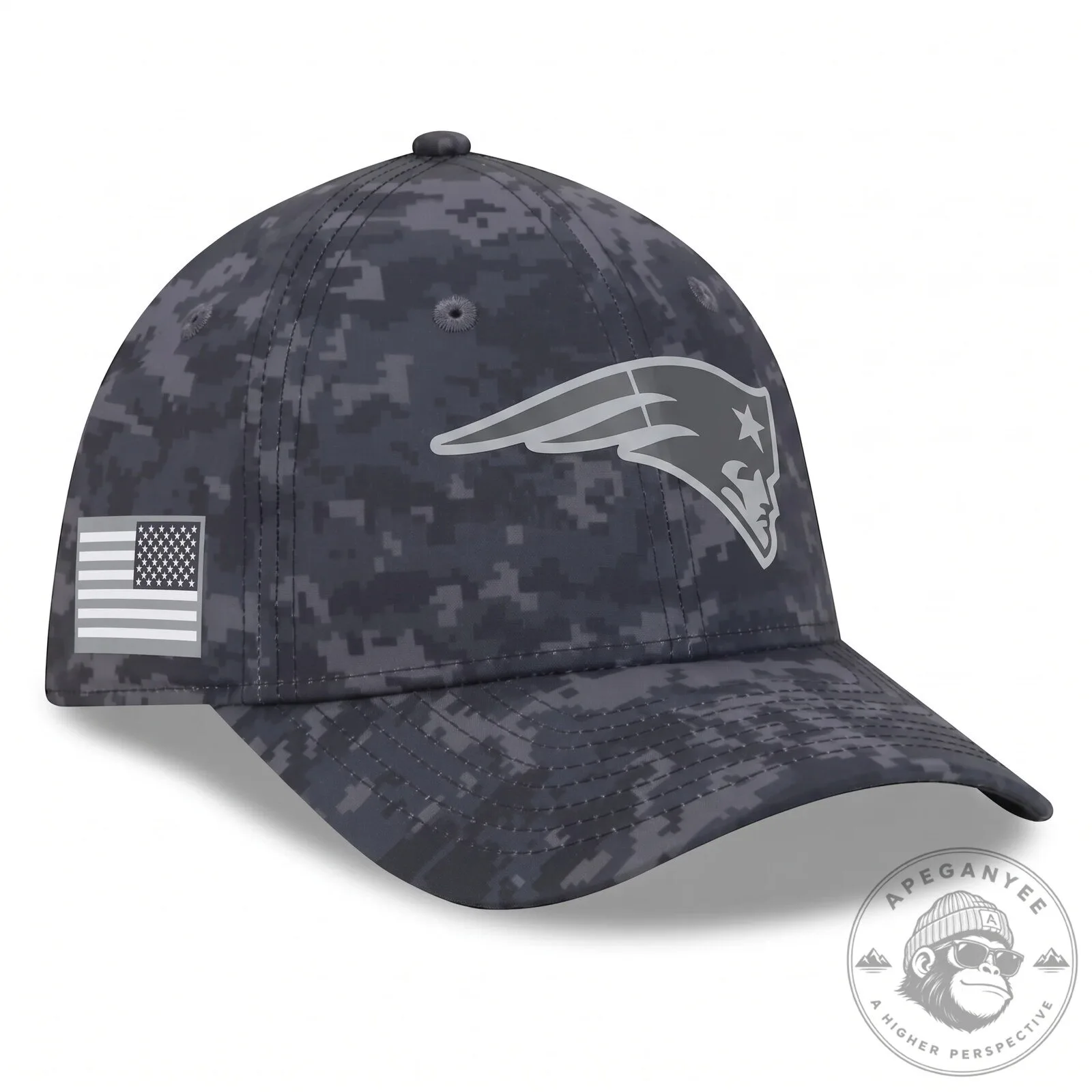New England Patriots Salute To Service Digital Camo Baseball Cap Hat
