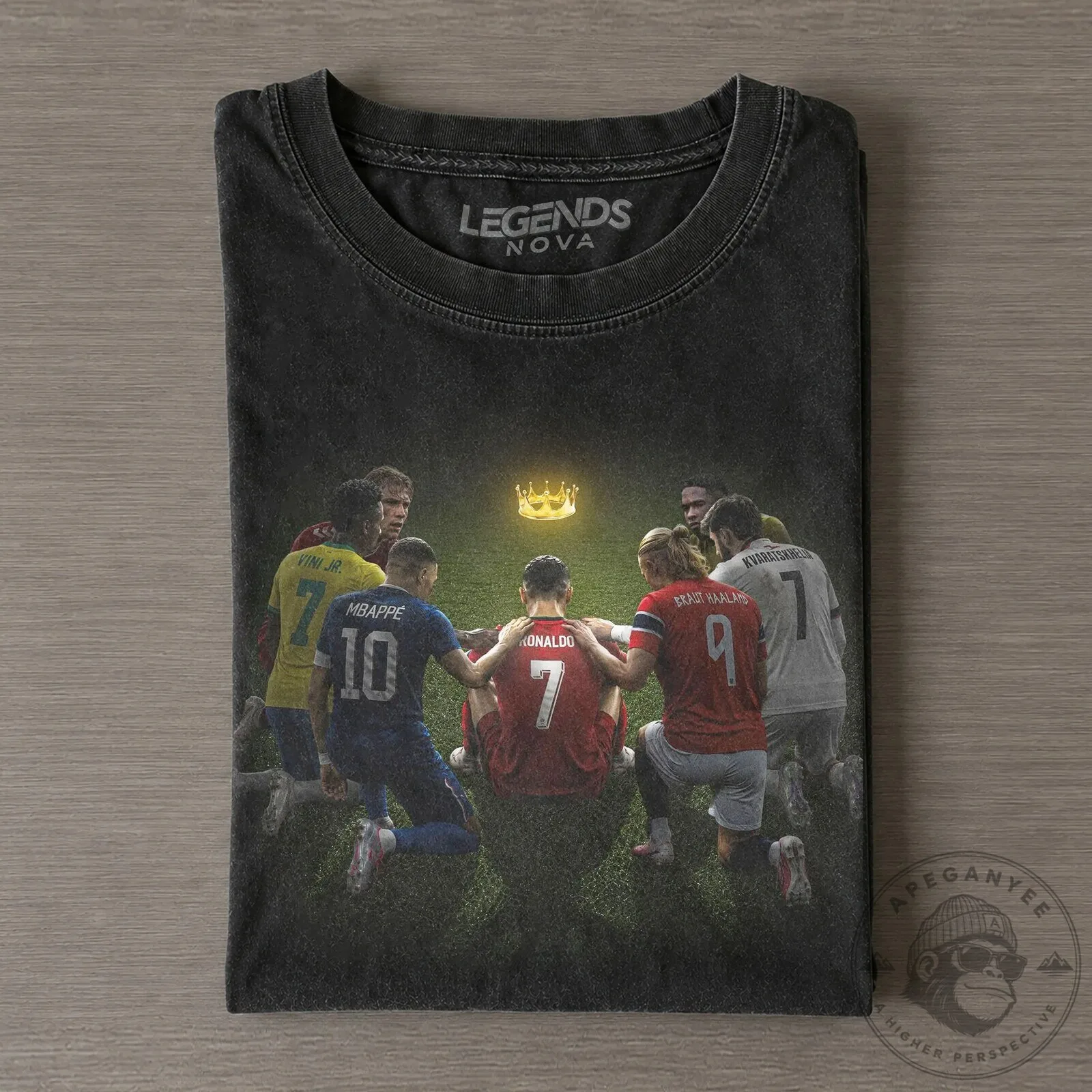 Cristiano Ronaldo Football Legends Crowned King T-Shirt