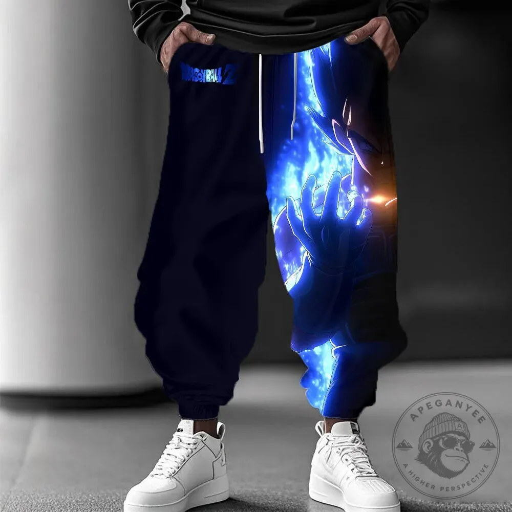 Dragon Ball Z Vegeta Super Saiyan Blue Power Anime Streetwear Pants