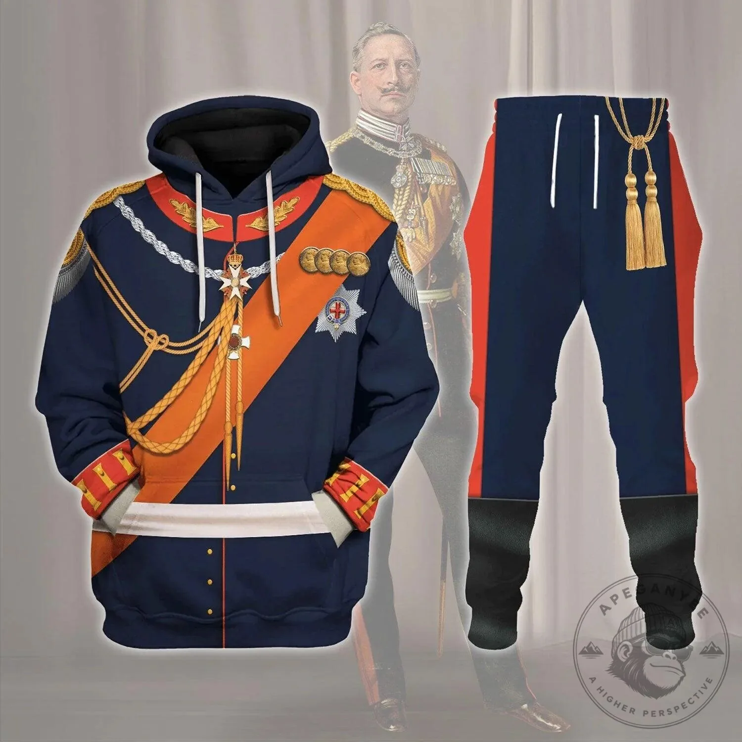 Wilhelm II German Emperor Costume Hoodie