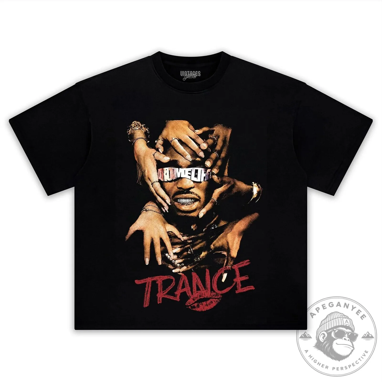 Quavo Trance Album Cover Art Black Graphic T-Shirt