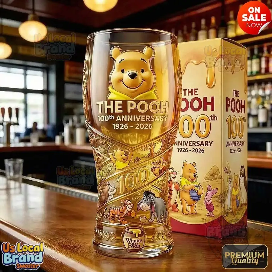 Winnie the Pooh 100th Anniversary Commemorative Drinking Glass