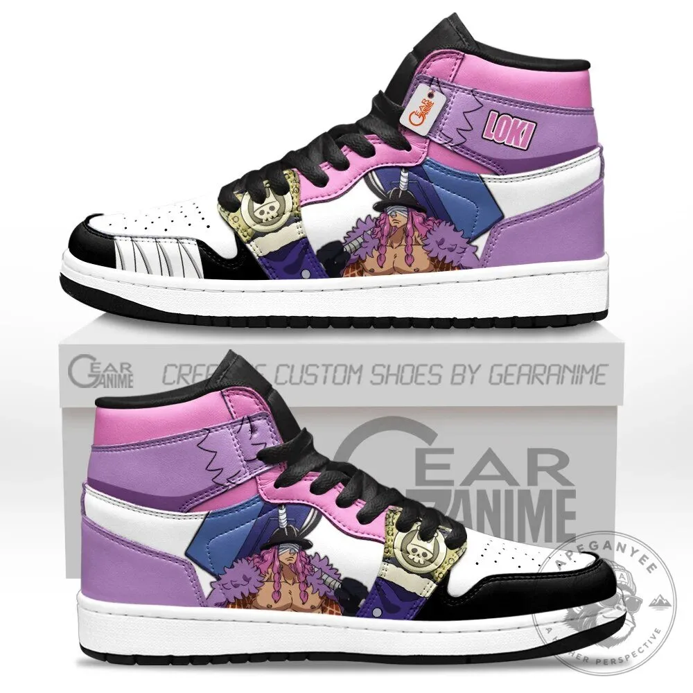 Loki Elbaph Arc Anime Character High-Top Sneakers
