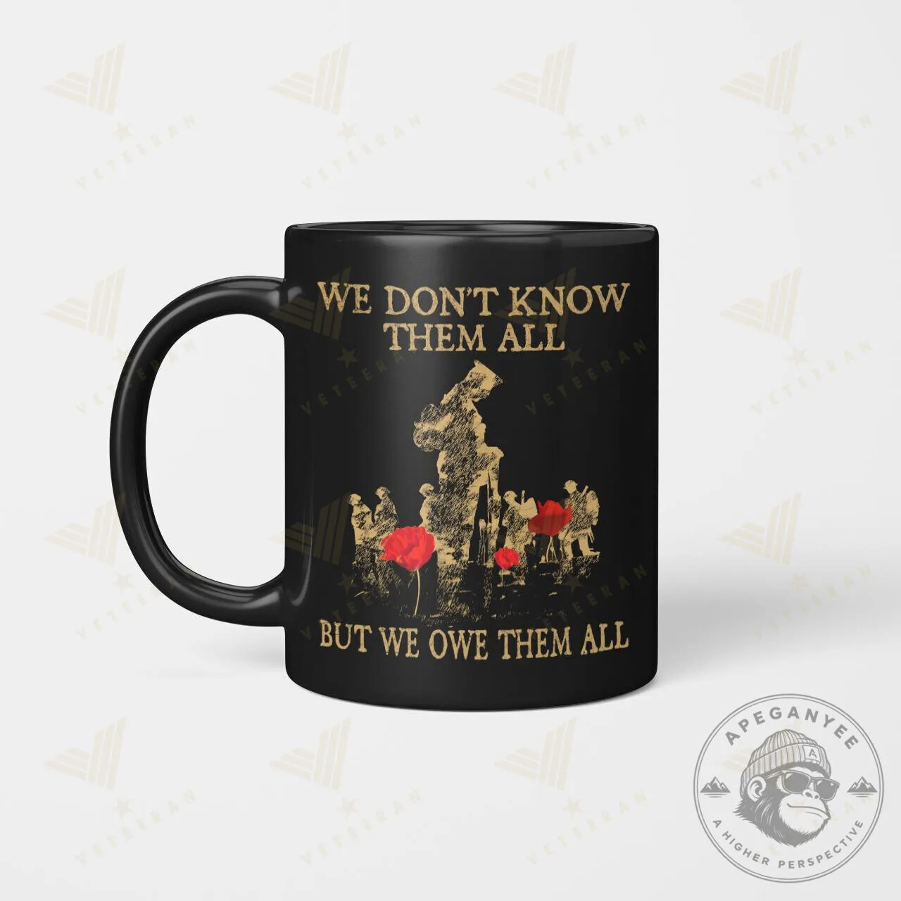 Remembrance Day Poppy We Don't Know Them All But We Owe Them All Mug