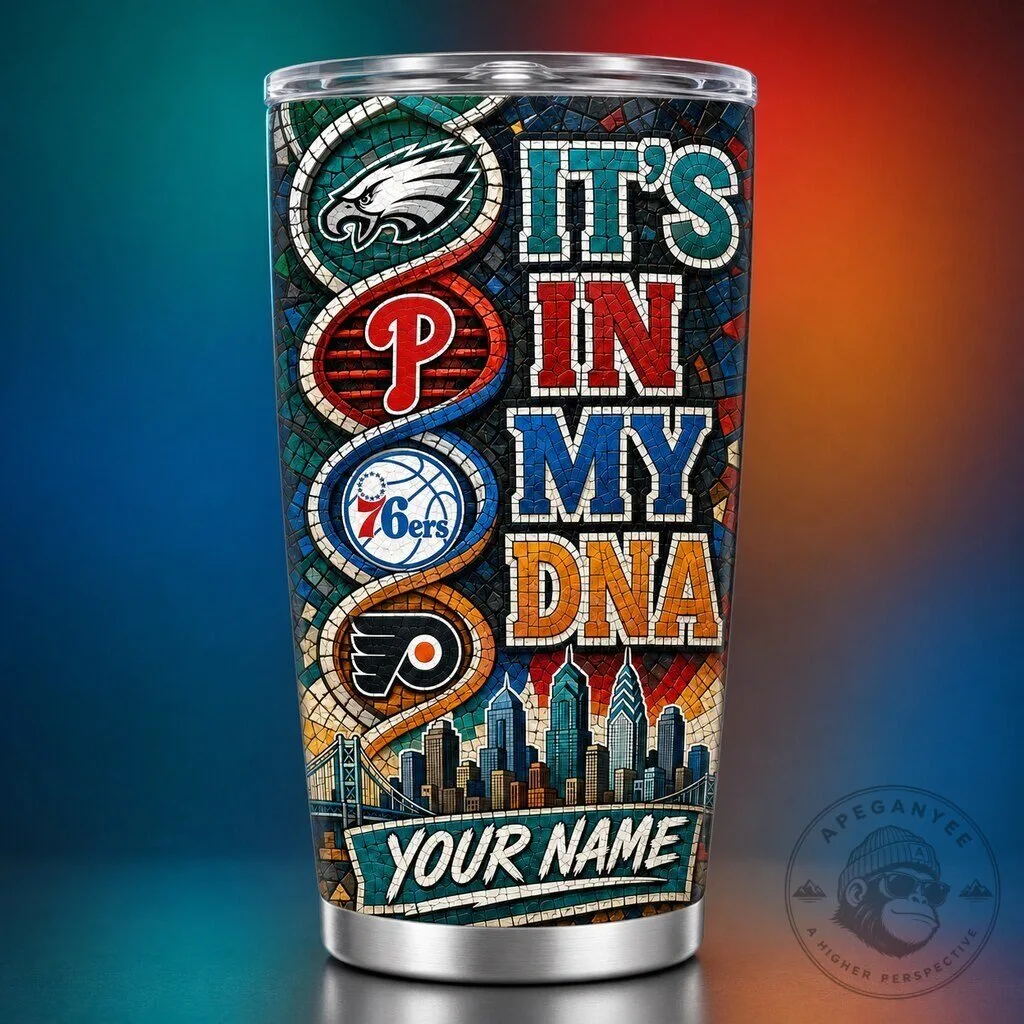 Personalized Philadelphia Sports Teams It's In My DNA Tumbler