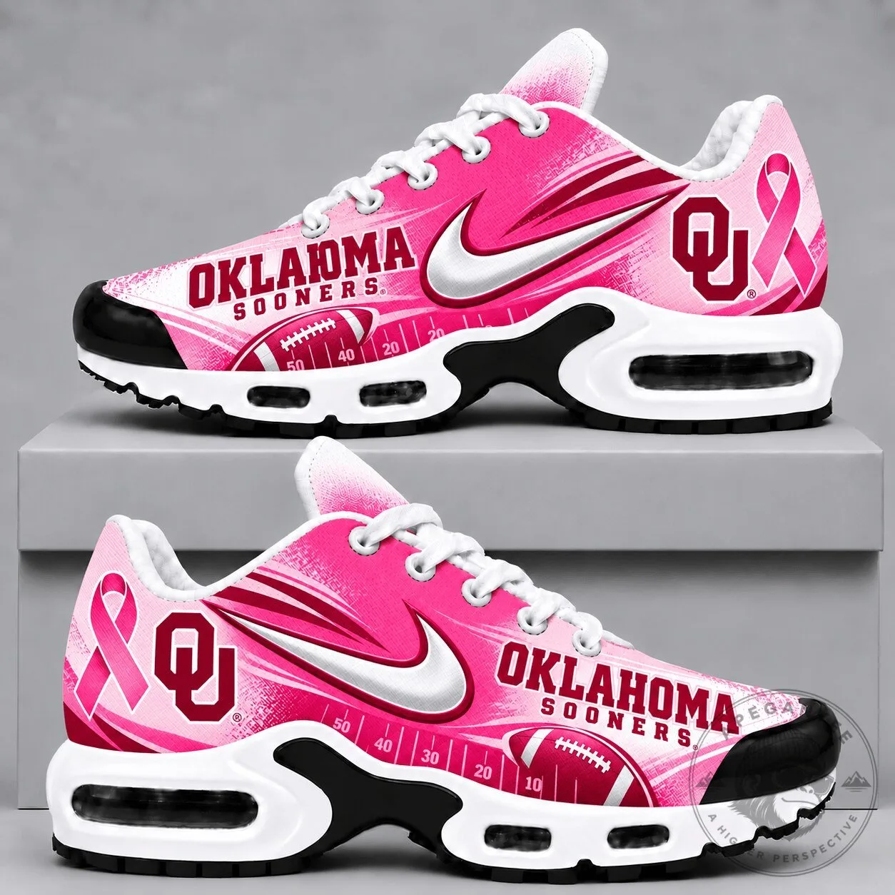 Oklahoma Sooners Breast Cancer Awareness Pink Running Shoes