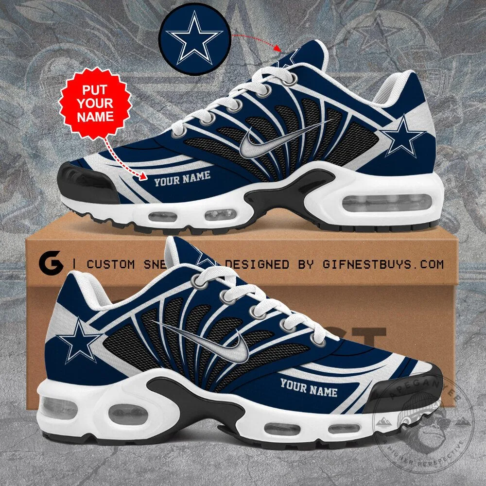 Custom Dallas Cowboys Air Max Style Running Sneakers