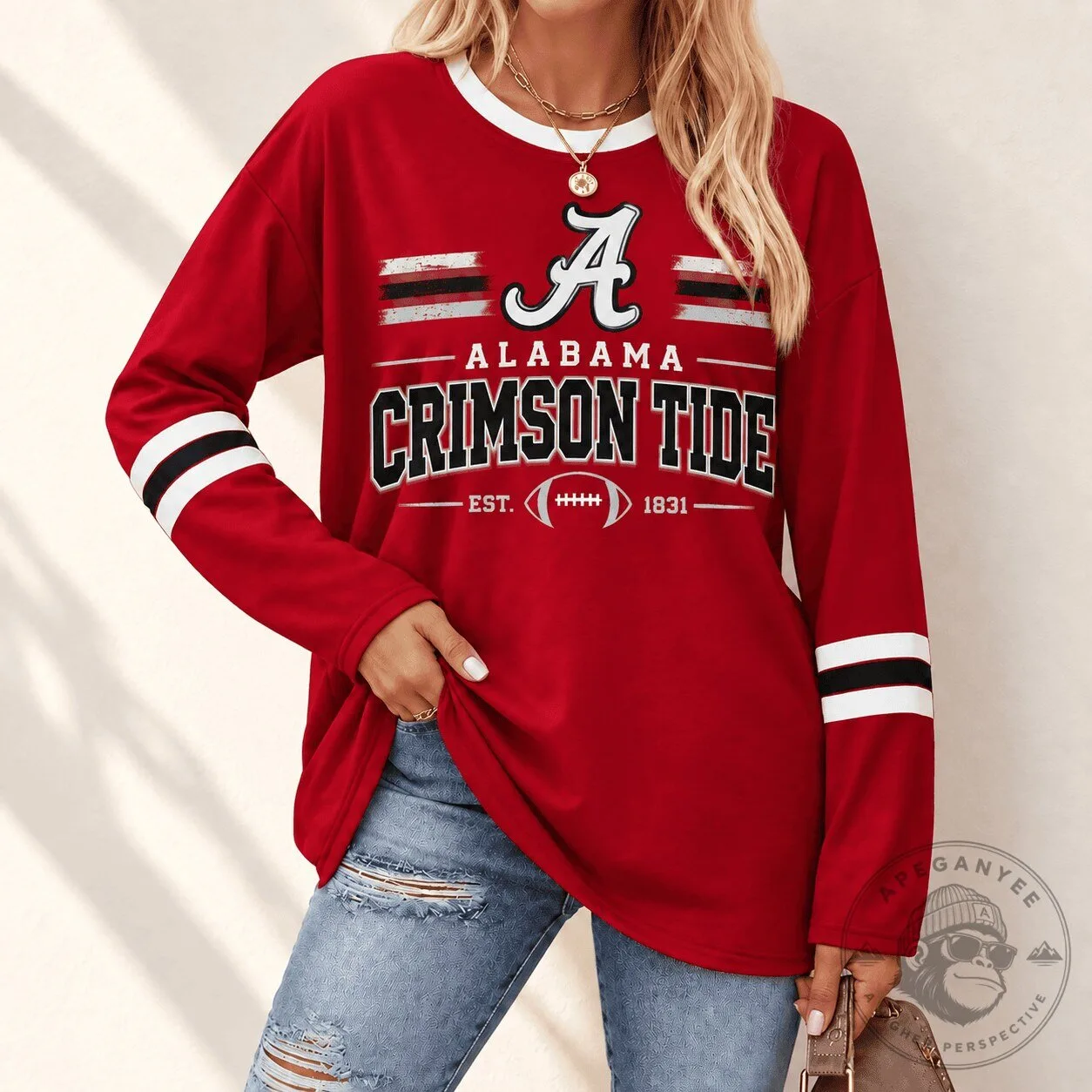 Alabama Crimson Tide Football Team Heritage Established 1831 Long Sleeve T-Shirt