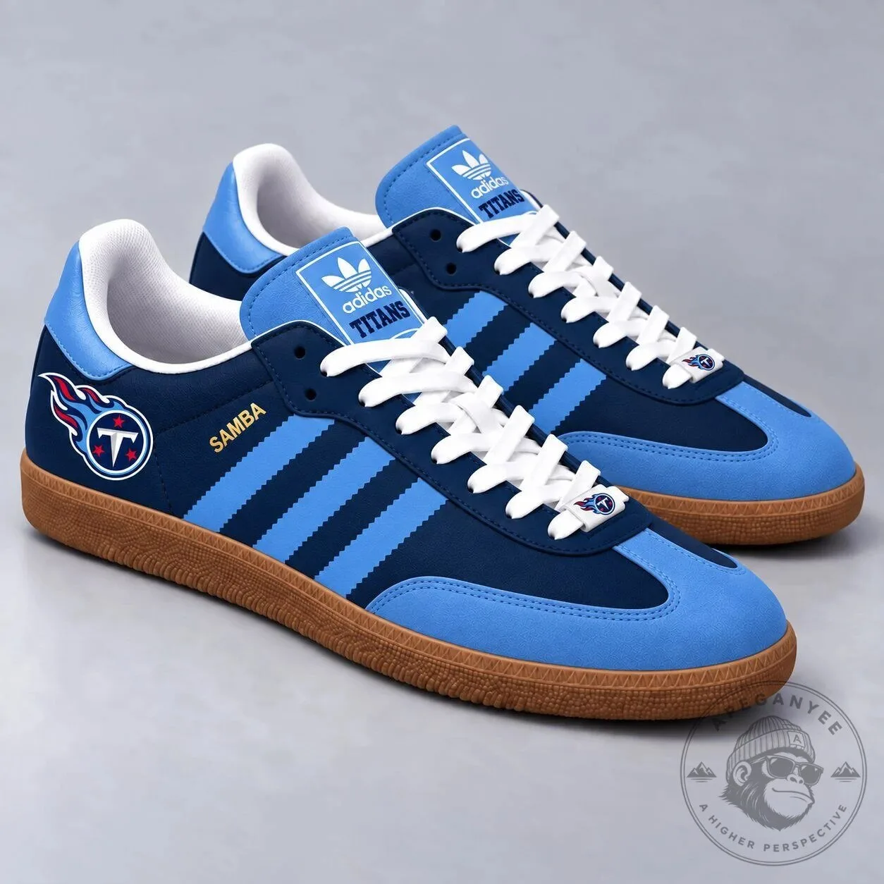 Tennessee Titans NFL Football Team Samba Style Low Top Sneakers Shoes