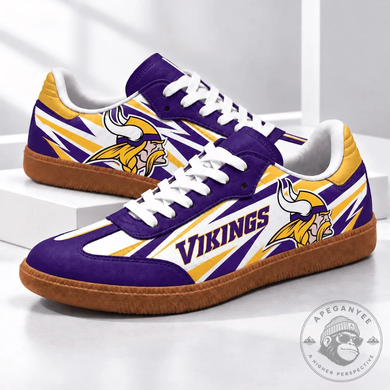 Minnesota Vikings NFL Team Spirit Retro Samba Style Shoes