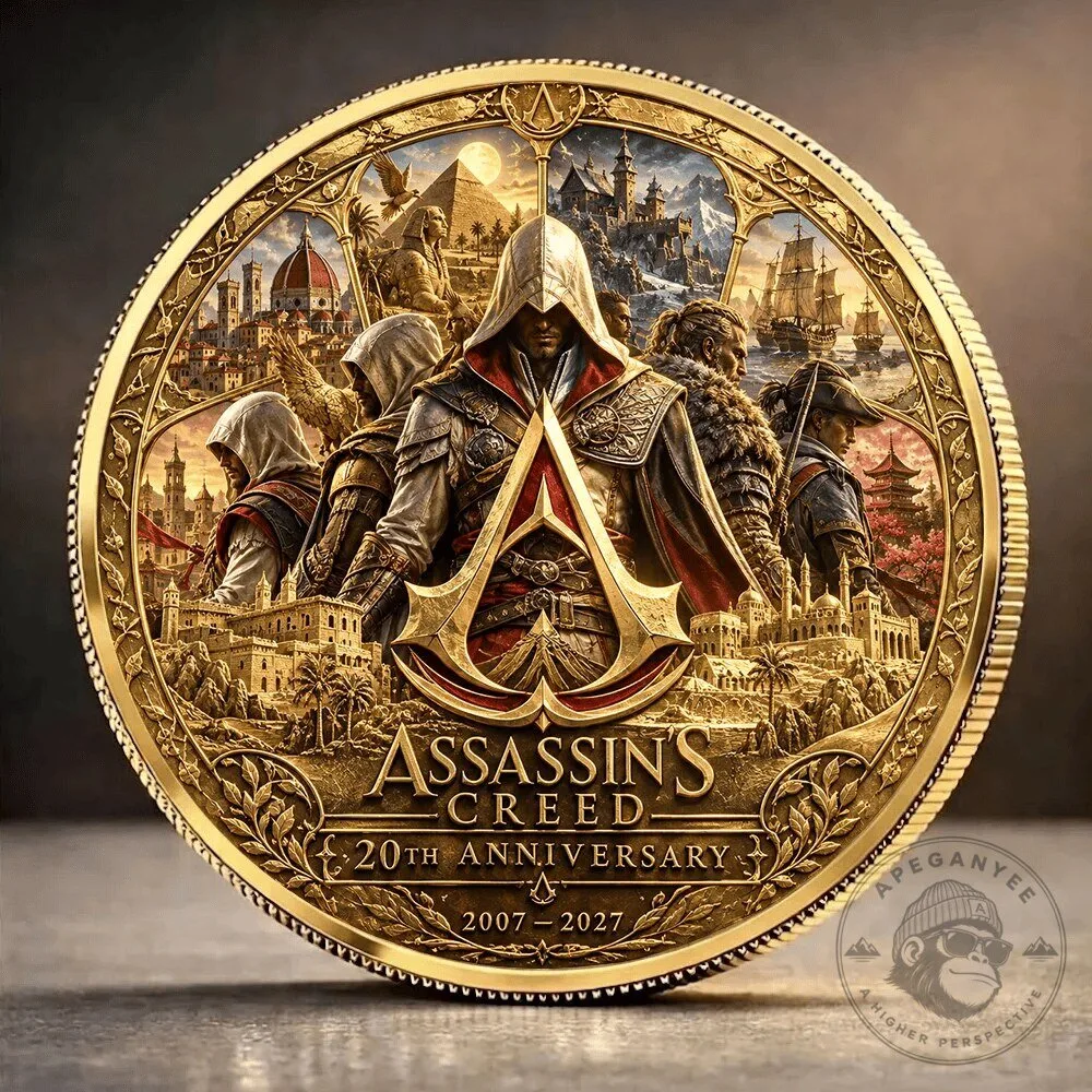 20th Anniversary Gold Coin Collectible of Assassin's Creed