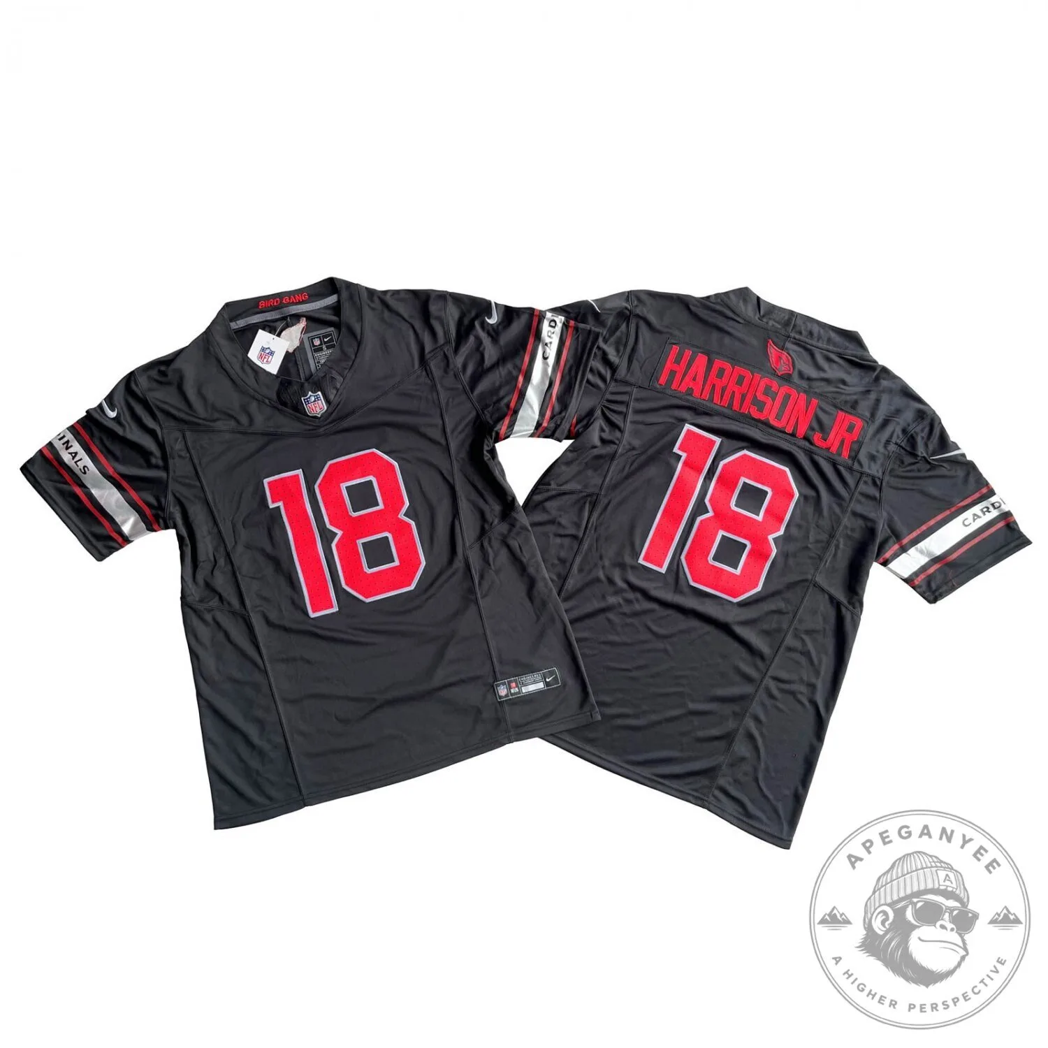 Black Football Jersey of Marvin Harrison Jr for Arizona Cardinals
