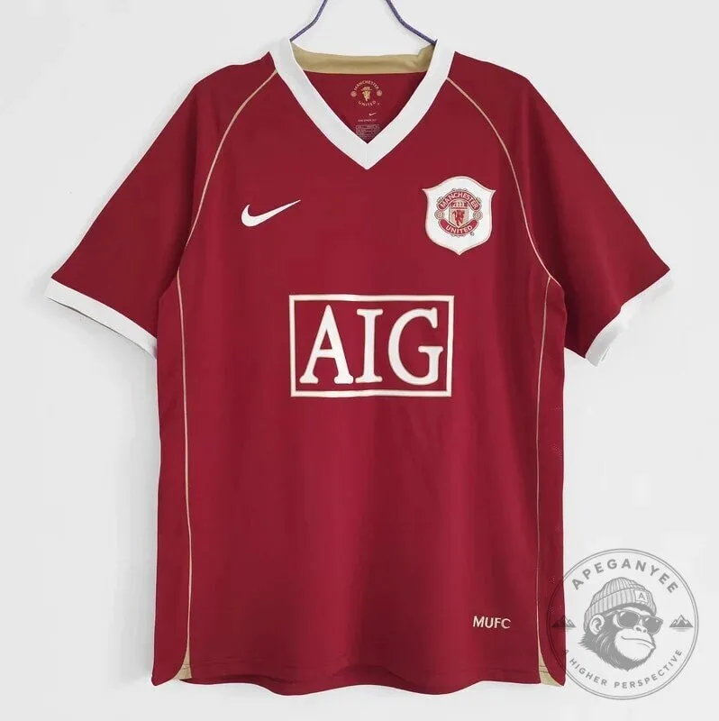 Manchester United 2006-2007 Home Kit Retro Football Jersey