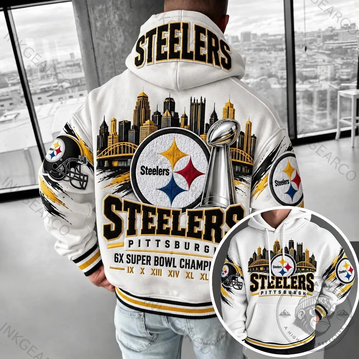 Hoodie Celebrating Pittsburgh Steelers Super Bowl Championship