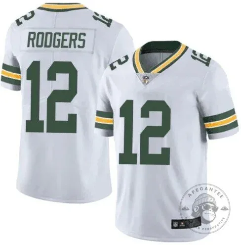 Aaron Rodgers Green Bay Packers White Football Jersey
