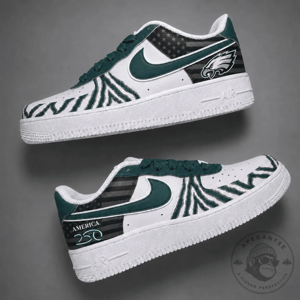 Philadelphia Eagles American Flag Patriotic Fan Shoes
