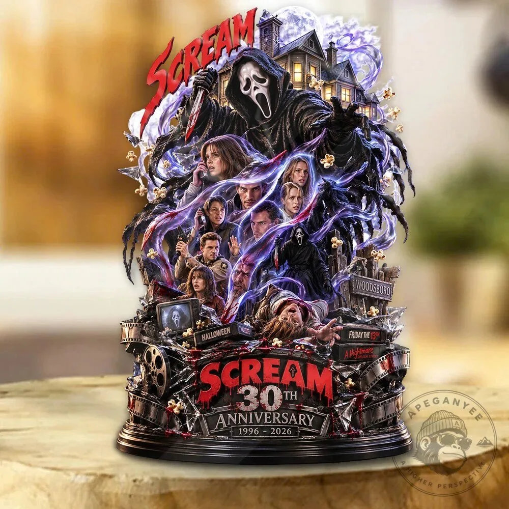 Scream 30th Anniversary Horror Movie Collection Commemorative Acrylic Plaque