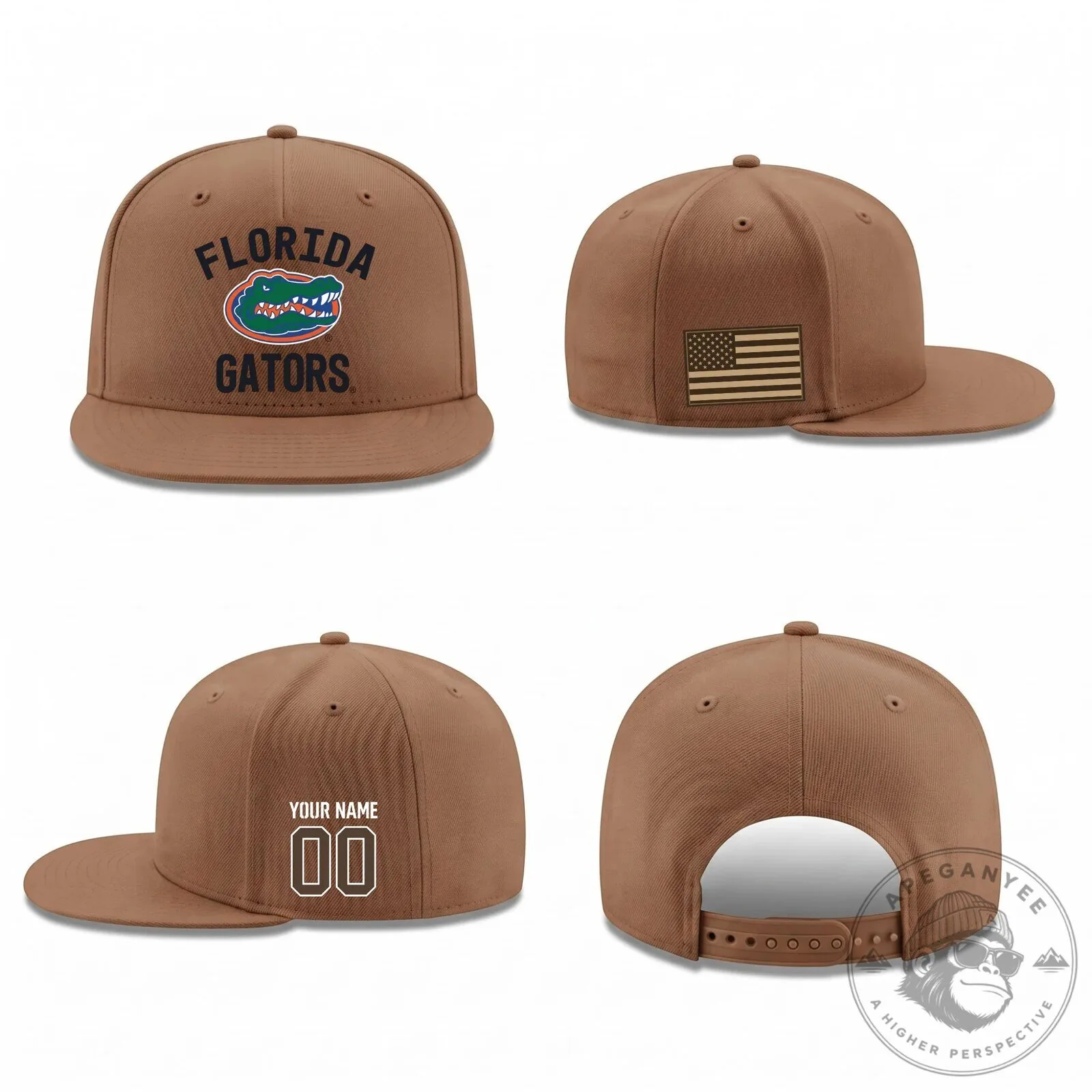 Florida Gators Military Personalized Snapback Cap Hat