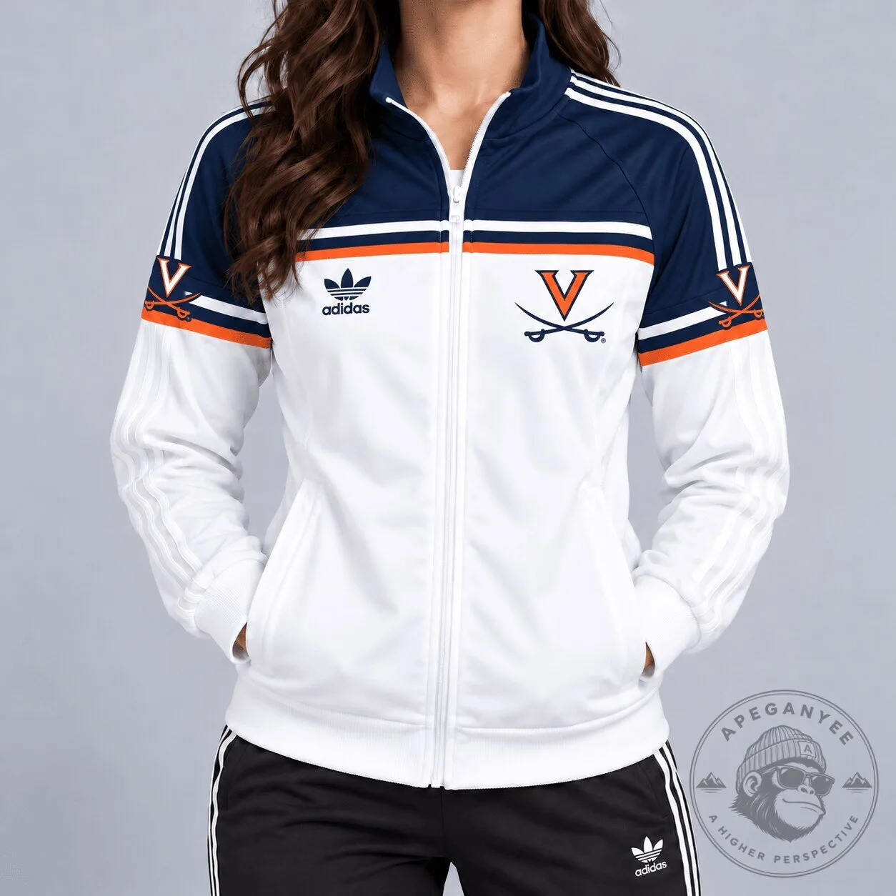Virginia Cavaliers NCAA Heritage Varsity Full-Zip Casual Jacket for Women
