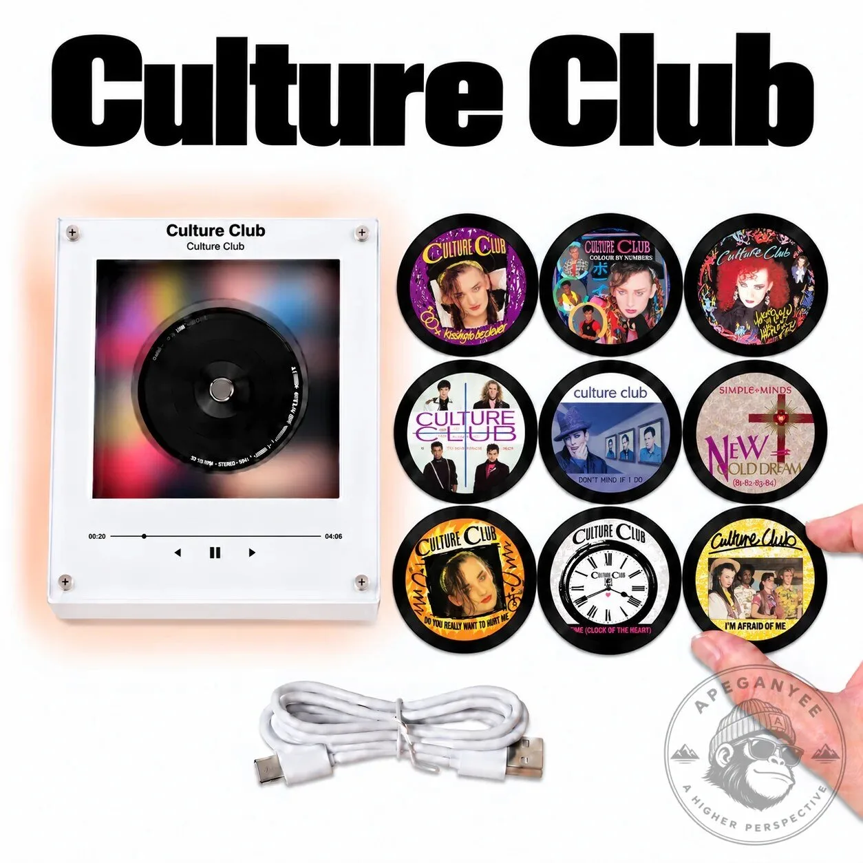 Culture Club Colour By Numbers Album Art LED Night Light Tabletop Decor Fan Gift 9 Culture Club Colour By Numbers Album Art LED Night Light Tabletop Decor Fan Gift