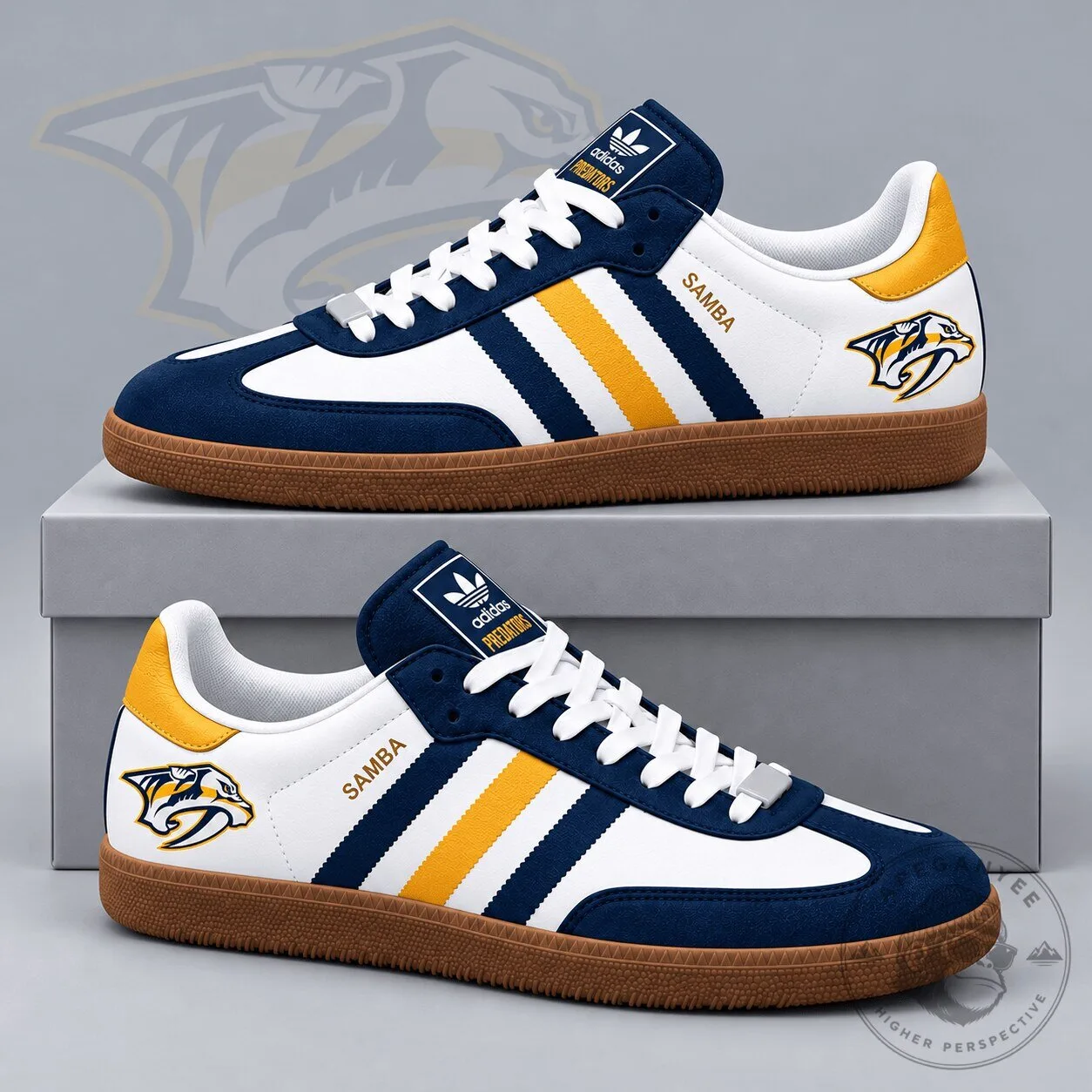 Nashville Predators National Hockey League Retro Samba Low Top Sneakers