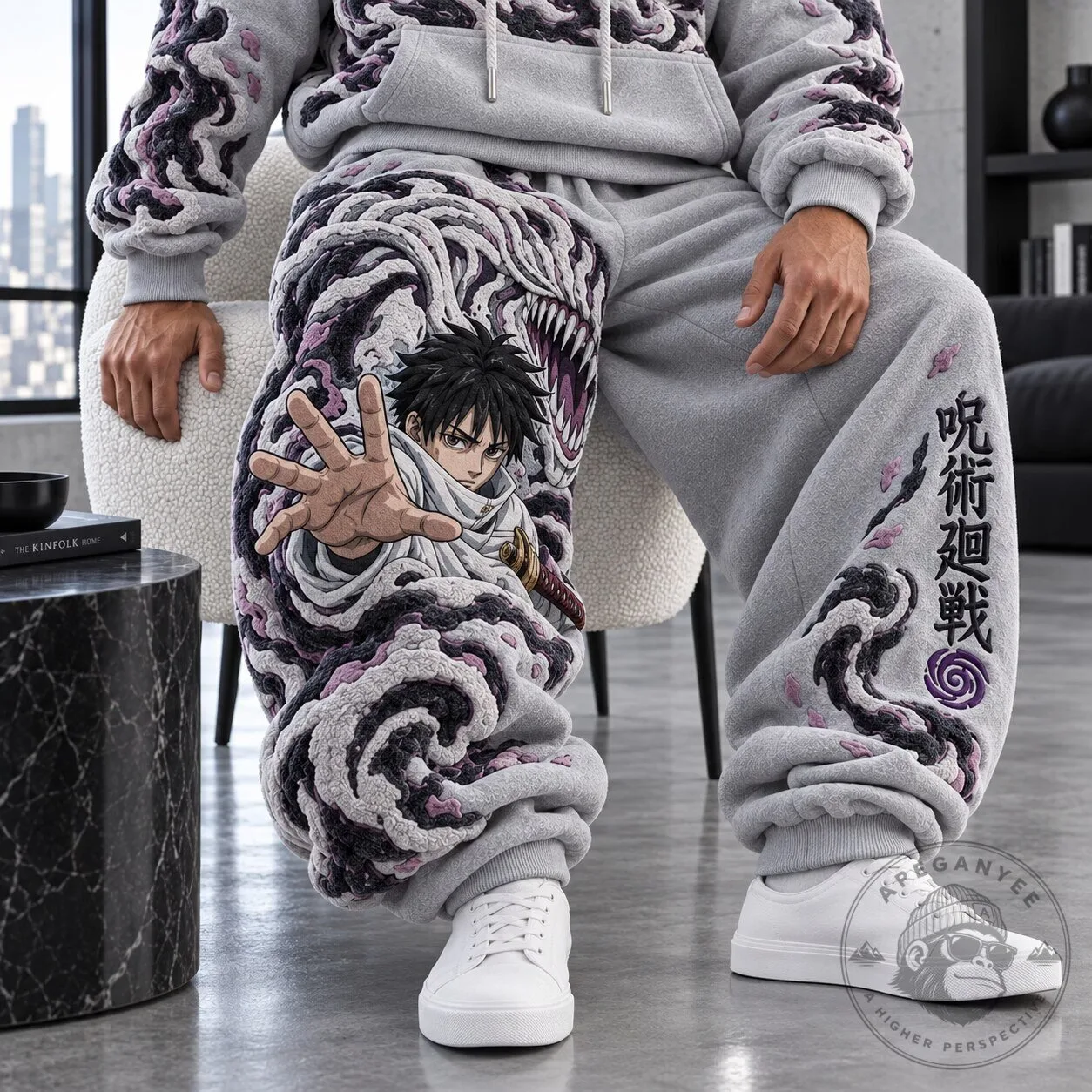 Jujutsu Kaisen Yuta Okkotsu Anime Character Graphic Print Sweatpants