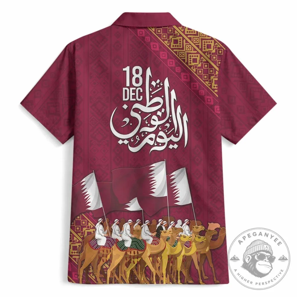 Qatar National Day Celebration Arabian Peninsula Camel Parade Hawaiian Shirt 9 Qatar National Day Celebration Arabian Peninsula Camel Parade Hawaiian Shirt