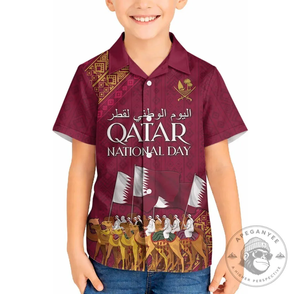 Qatar National Day Celebration Arabian Peninsula Camel Parade Hawaiian Shirt 12 Qatar National Day Celebration Arabian Peninsula Camel Parade Hawaiian Shirt
