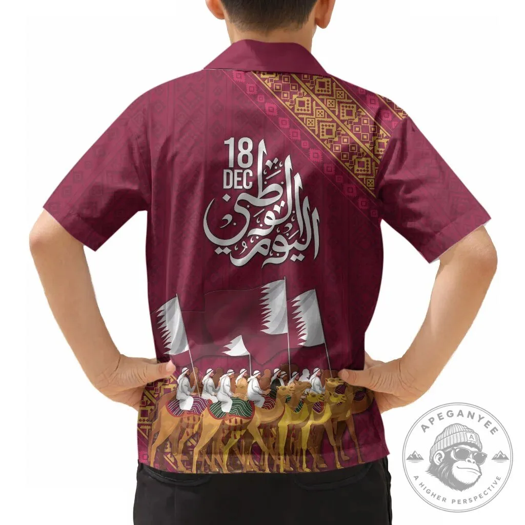 Qatar National Day Celebration Arabian Peninsula Camel Parade Hawaiian Shirt 13 Qatar National Day Celebration Arabian Peninsula Camel Parade Hawaiian Shirt