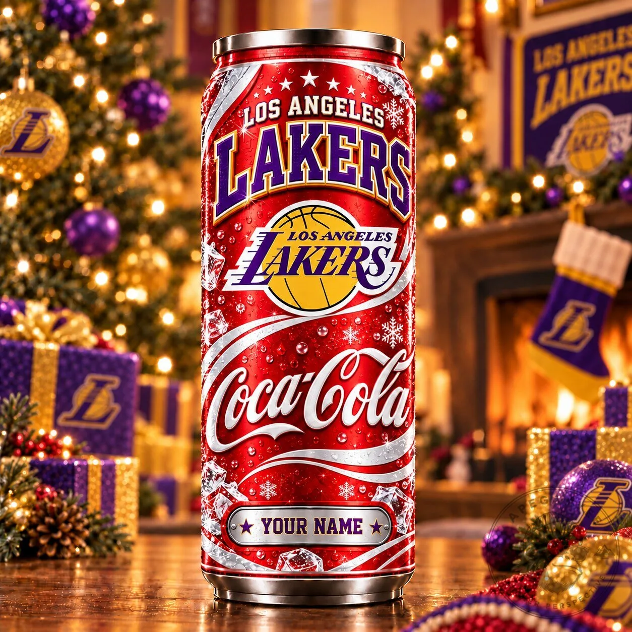 Los Angeles Lakers Coca-Cola Personalized Can Tumbler