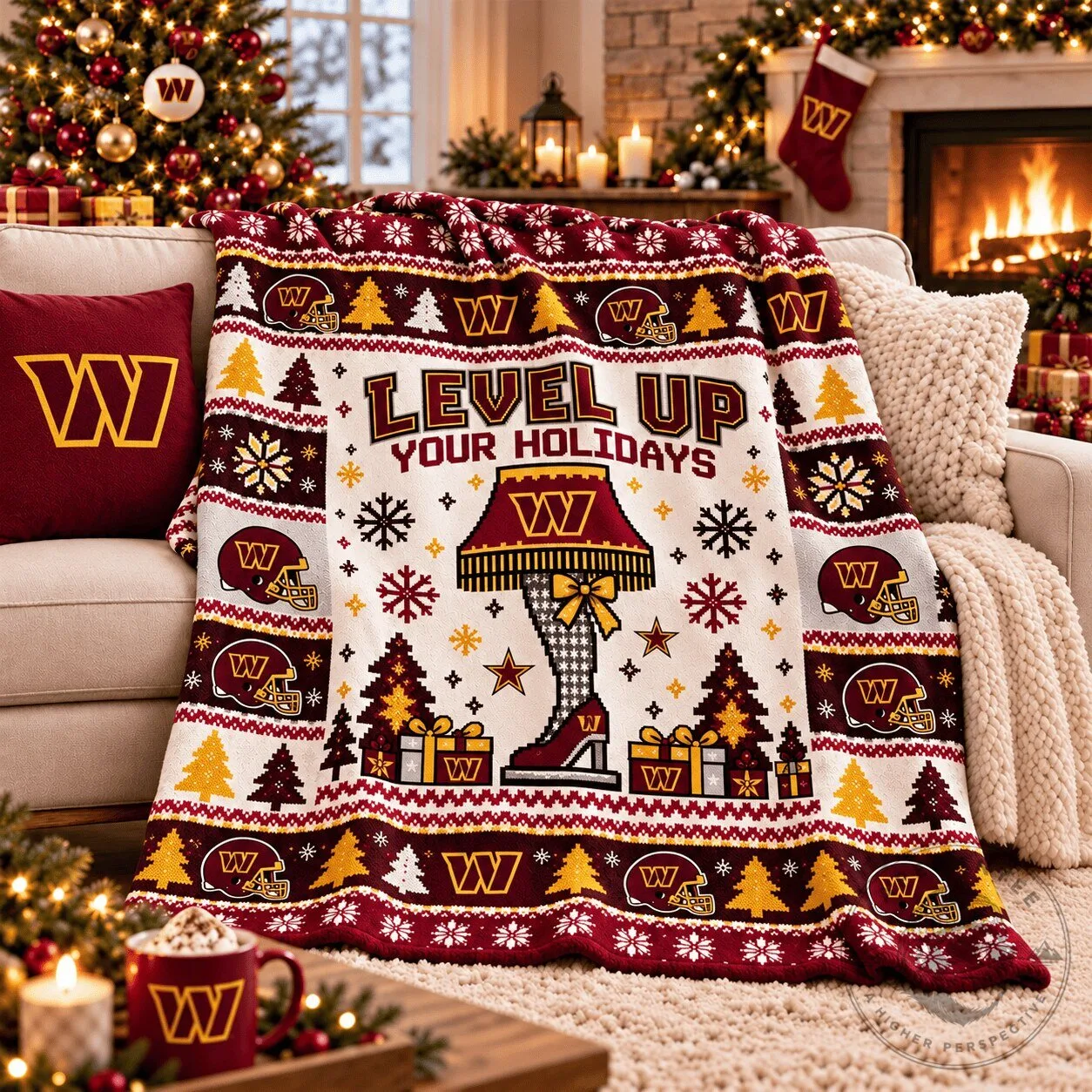 Washington Commanders National Football League Christmas Blanket